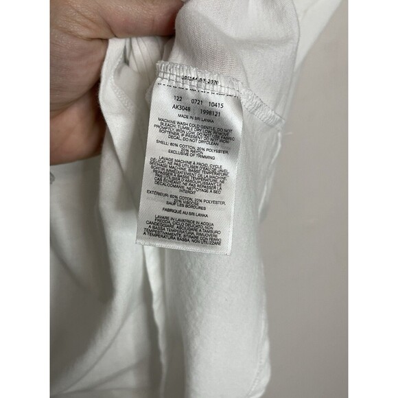 Columbia Women's Small White Graphic Vneck Tshirt - Picture 4 of 6